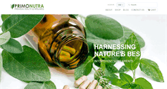 Desktop Screenshot of primonutra.com