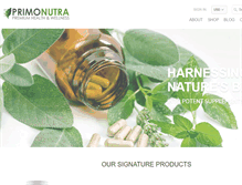 Tablet Screenshot of primonutra.com